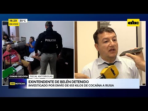 Detienen al exintendente de Belén vinculado al envío de cocaína a Rusia
