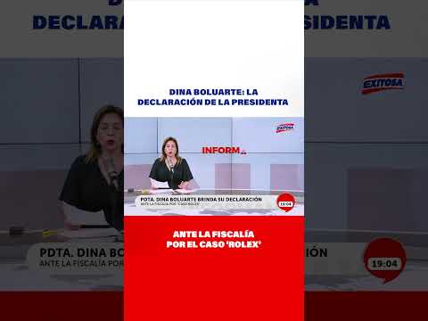 Dina Boluarte: La declaración de la presidenta ante la Fiscalía por el caso 'Rolex'