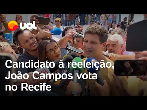 João Campos vota com expectativa de vitória no 1º turno: ‘Confiante’