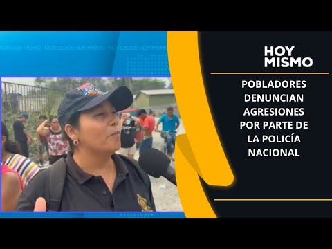 Pobladores denuncian agresiones por parte de la Policía Nacional