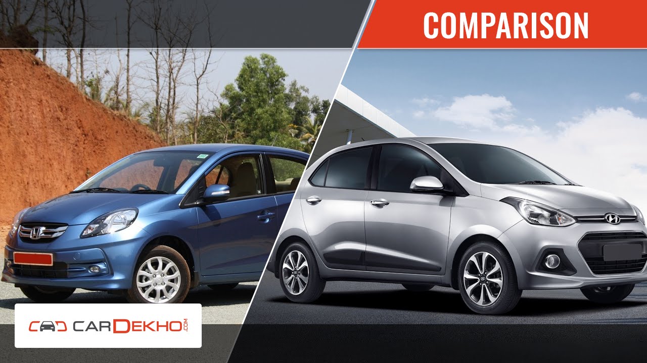 Honda Amaze Vs Hyundai Xcent | Video Comparison | CarDekho.com