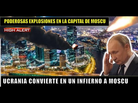PODEROSAS Explosiones con DRONES en La capital Ucrania CONVIERTE un infierno a MOSCU