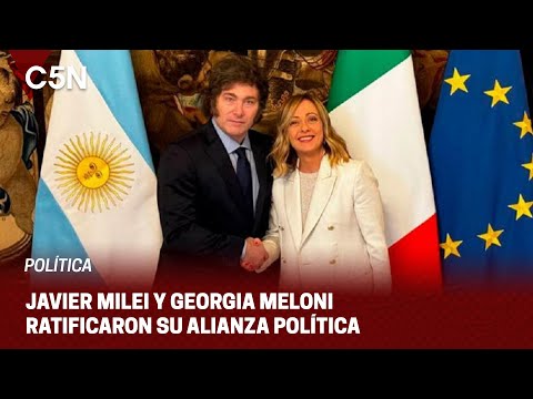 MILEI fue RECIBIDO por la primera ministra italiana GIORGIA MELONI