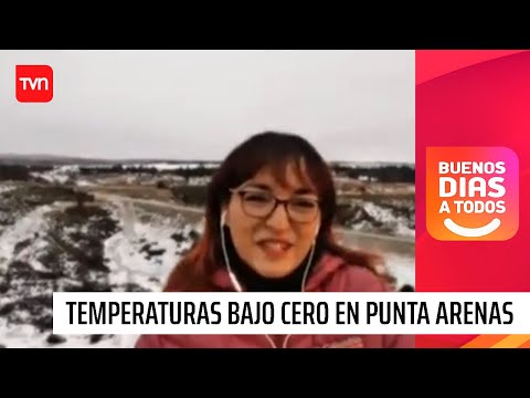 Un manto blanco: Temperatura llega a los -2° en Punta Arenas | Buenos días a todos