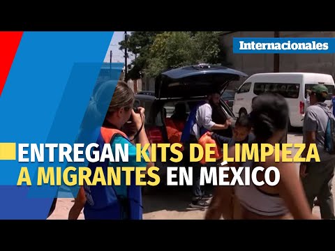 Entregan kits de limpieza a migrantes en situación de calle en Ciudad Juárez