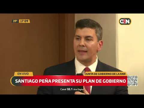 Santiago Peña presenta su plan de gobierno