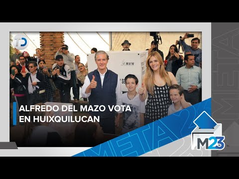 Alfredo Del Mazo, gobernador del Estado de México, emite su voto