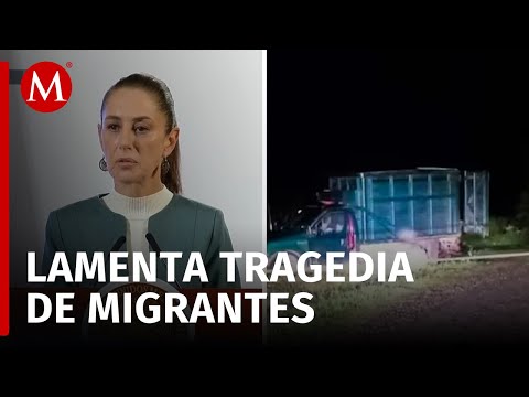 Sheinbaum lamentó el asesinato a migrantes en Chiapas a manos de elementos de la SEDENA