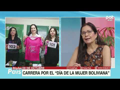 8 de octubre carrera por el “Dia de la mujer boliviana