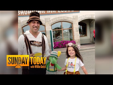 Father and daughter celebrate Oktoberfest with Sunday Mug Shot