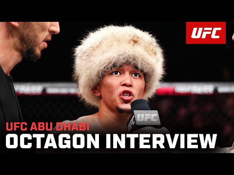 Asu Almabayev Octagon Interview | UFC Abu Dhabi