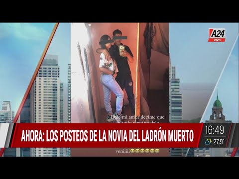 El posteo de la novia del delincuente muerto en La Plata
