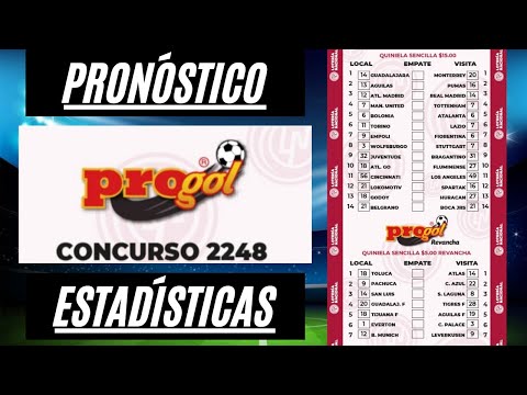 Progol #2248 Análisis Completo, Pronóstico Quiniela Sencilla y 5 Dobles ¡SUSCRIBETE!