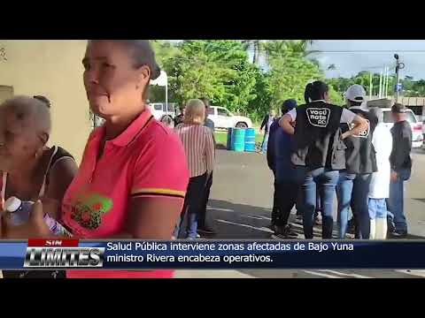 Salud Pública atiende zonas afectadas por lluvias en Bajo Yuna
