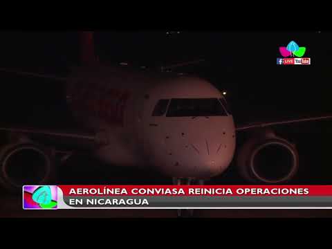 Aerolínea CONVIASA reinicia operaciones en Nicaragua