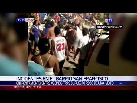 Batalla campal entre vecinos en barrio San Francisco
