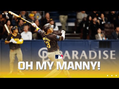 Manny Machado DESTROYS his first home run of 2024!