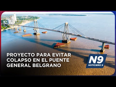 PROYECTO PARA EVITAR COLAPSO EN EL PUENTE GENERAL BELGRANO - NOTICIERO 9