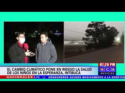 Se reportan bajas temperaturas en La Esperanza, Intibucá