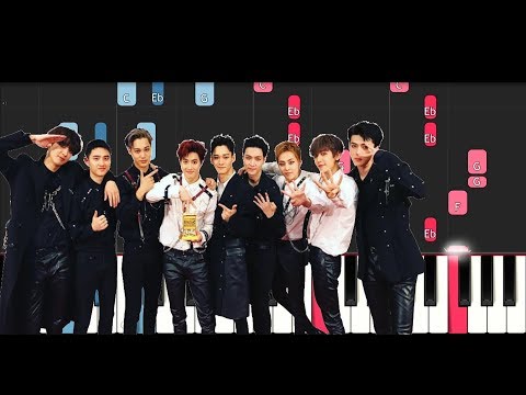 Exo - Universe (Piano Tutorial Intermediate)
