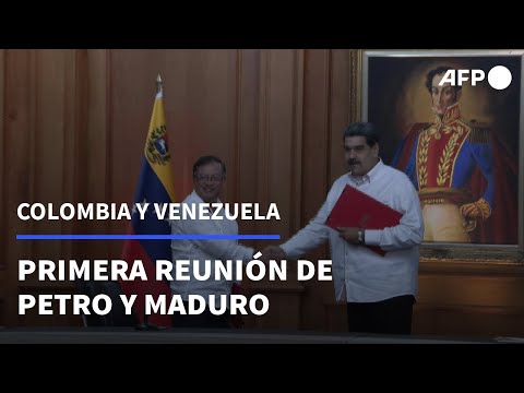 Petro y Maduro abogan por reintegro de Venezuela a la CAN y al sistema de DDHH de la OEA | AFP