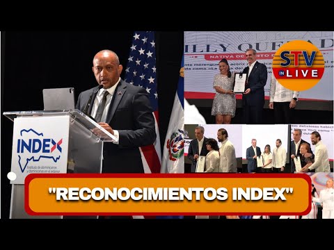 Presentamos en vivo al Presidente Luis Abinader encabezar el acto de reconocimientos del INDEX
