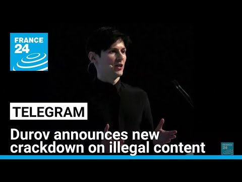 Telegram's Durov announces new crackdown on illegal content • FRANCE 24 English