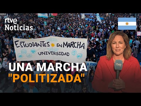 ARGENTINA: Vive una HUELGA UNIVERSITARIA contra los RECORTES del GOBIERNO de MILEI | RTVE Noticias