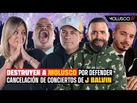 Destruyen a Molusco por defender cancelación de conciertos de J Balvin