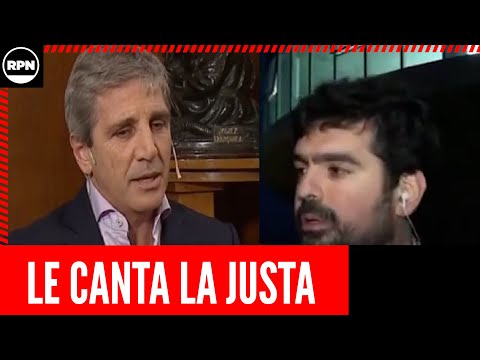 Juan Manuel Valdés le lleno la cara de dedos a Luis Caputo:Para los negocios tiene plata