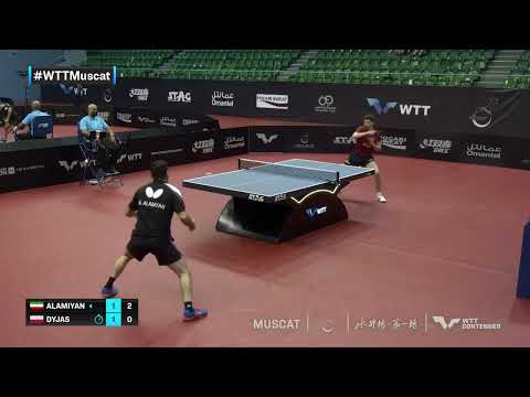 Table Tennis 🥍 Noshad Alamiyan vs Jakub Dyjas | MS | WTT Contender Muscat 2022 (R32)