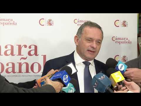 Declaraciones del secretario del Presidencia, Alvaro Delgado, en la Cámara Española de Comercio