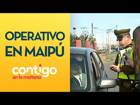 CORRESPONDE MULTA: Carabineros fiscalizó automóviles en Maipú - Contigo en la Mañana