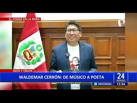 Waldemar Cerrón recita poema en el Congreso:  Me gustan tus manos, no solo por acariciarme”