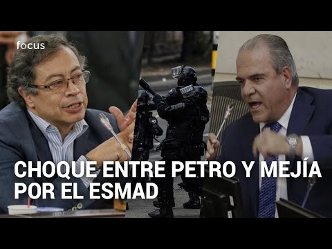 Parece hijo de Chávez: Rifirrafe entre Gustavo Petro y Carlos Felipe Mejía por la policía nacional