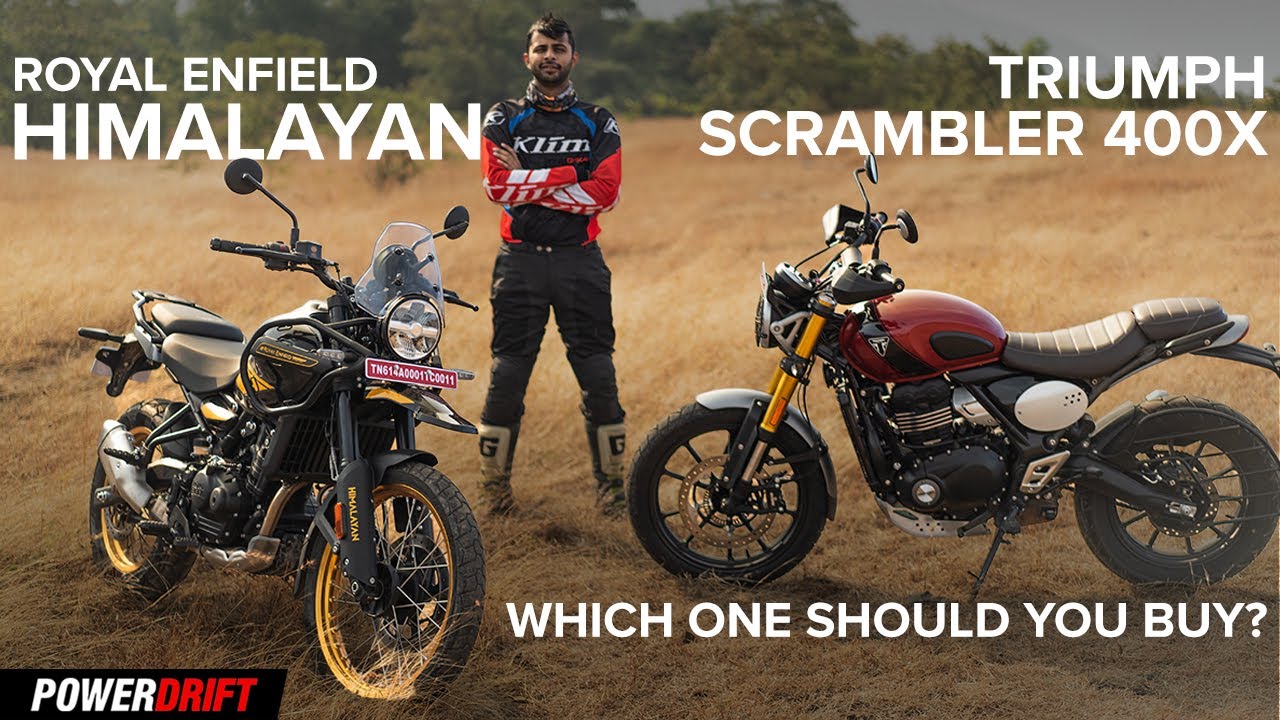 Royal Enfield Himalayan vs Triumph Scrambler 400X | Which one should you buy? | PowerDrift