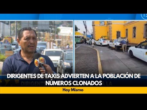 Dirigentes de taxis advierten a la población de números clonados