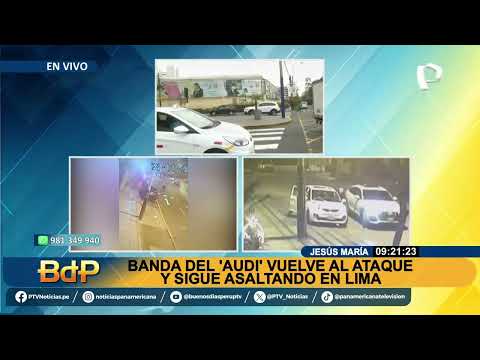 Jesús María: banda utiliza un “Audi” para robar por las calles de Lima