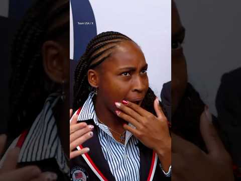 Coco Gauff SHOCKED at been chosen as an Olympics flag bearer with LeBron James  | #shorts