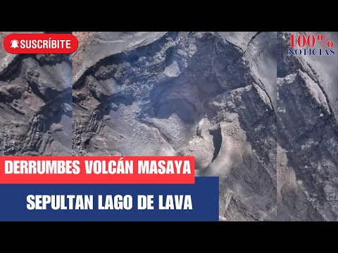 ??Alerta en el Volcán Masaya: derrumbes sepultan lago de lava