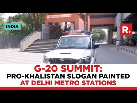Delhi: Ahead Of G20 Summit, Pro-Khalistan Graffiti Was Painted At Metro Stations, Police Investigate