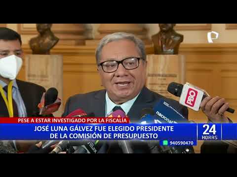 Cuestionamientos tras elección de José Luna Gálvez como presidente de la Comisión de Presupuesto