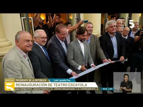 El Presidente participó de la reinauguración del Teatro Escayola en Tacuarembó