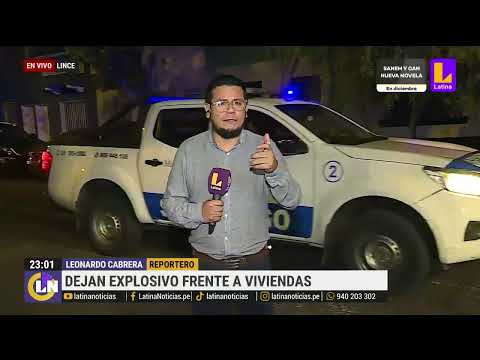 Lince: dejan cartuchos de dinamita frente a viviendas en el jirón León Velarde