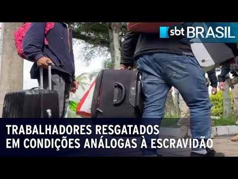 RS: Resgate de trabalhadores em situação análoga à escravidão completa 1 ano | SBT Brasil (21/02/24)