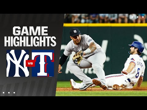 Yankees vs. Rangers Game Highlights (9/4/24) | MLB Highlights