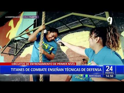 Lucha contra la delincuencia: Titanes enseñan técnicas de defensa personal