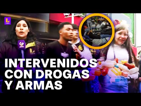 ¿Intervenidos con antecedentes? Más de 180 intervenidos con armas y drogas en un disco-bar de SJL