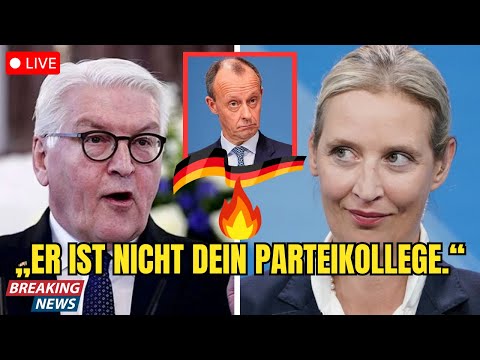Alice Weidel LÜFTET Steinmeiers Geheimnis – Merz ERSTARRT in 37 Sekunden