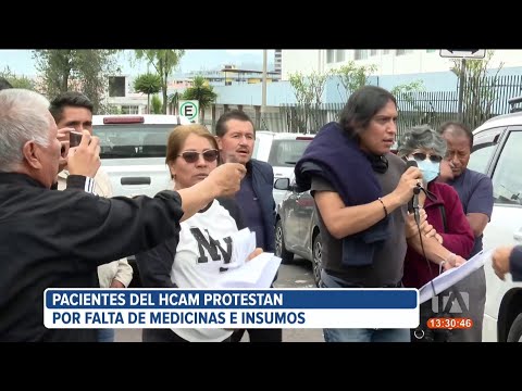 Pacientes del HCAM protestan por falta de insumos, medicinas e inestabilidad de autoridades